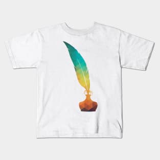 Rainbow ink pen Kids T-Shirt